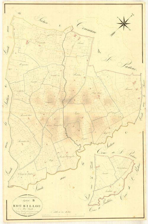 Plan napoléonien, atlas-B Roubillou, Casseneuil
