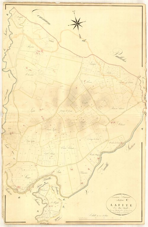 Plan napoléonien, atlas-C Lafite, Casseneuil
