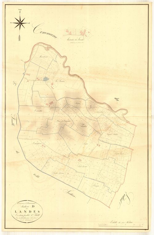 Plan napoléonien, atlas-D1 Les Landes, Casseneuil