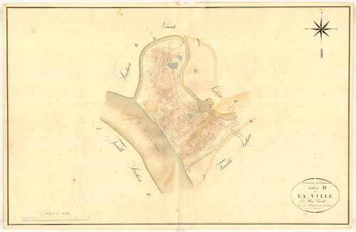 Plan napoléonien, atlas-H La Ville de Casseneuil, Casseneuil