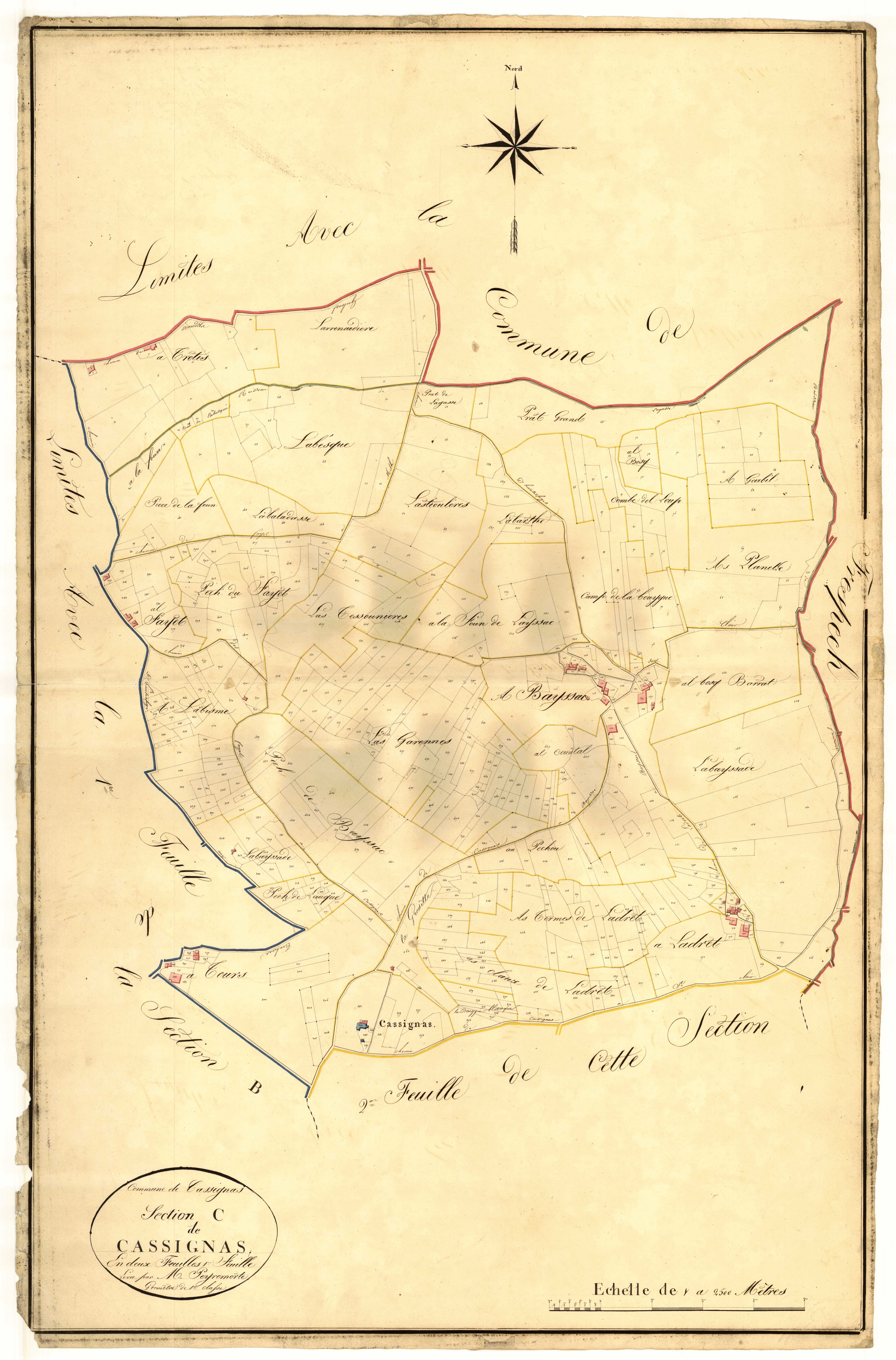 Plan napoléonien, atlas-C1 Cassignas, Cassignas