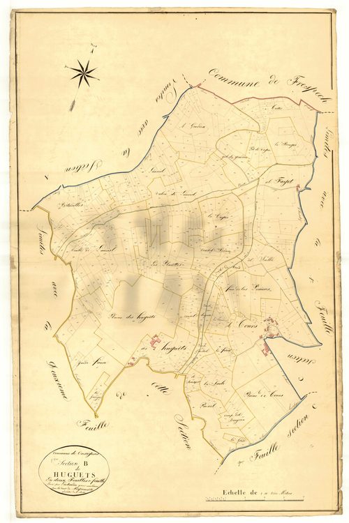 Plan napoléonien, atlas-B1 Huguets, Cassignas