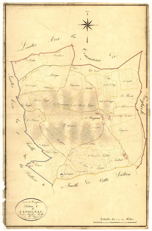 Plan napoléonien, atlas-C1 Cassignas, Cassignas