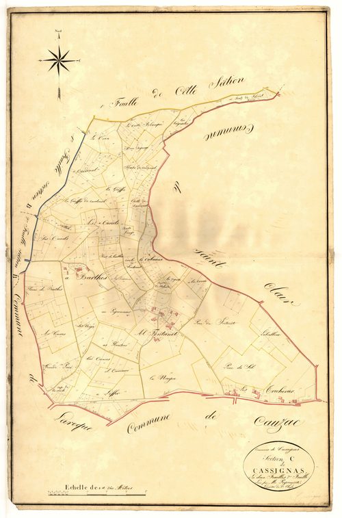 Plan napoléonien, atlas-C2 Cassignas, Cassignas
