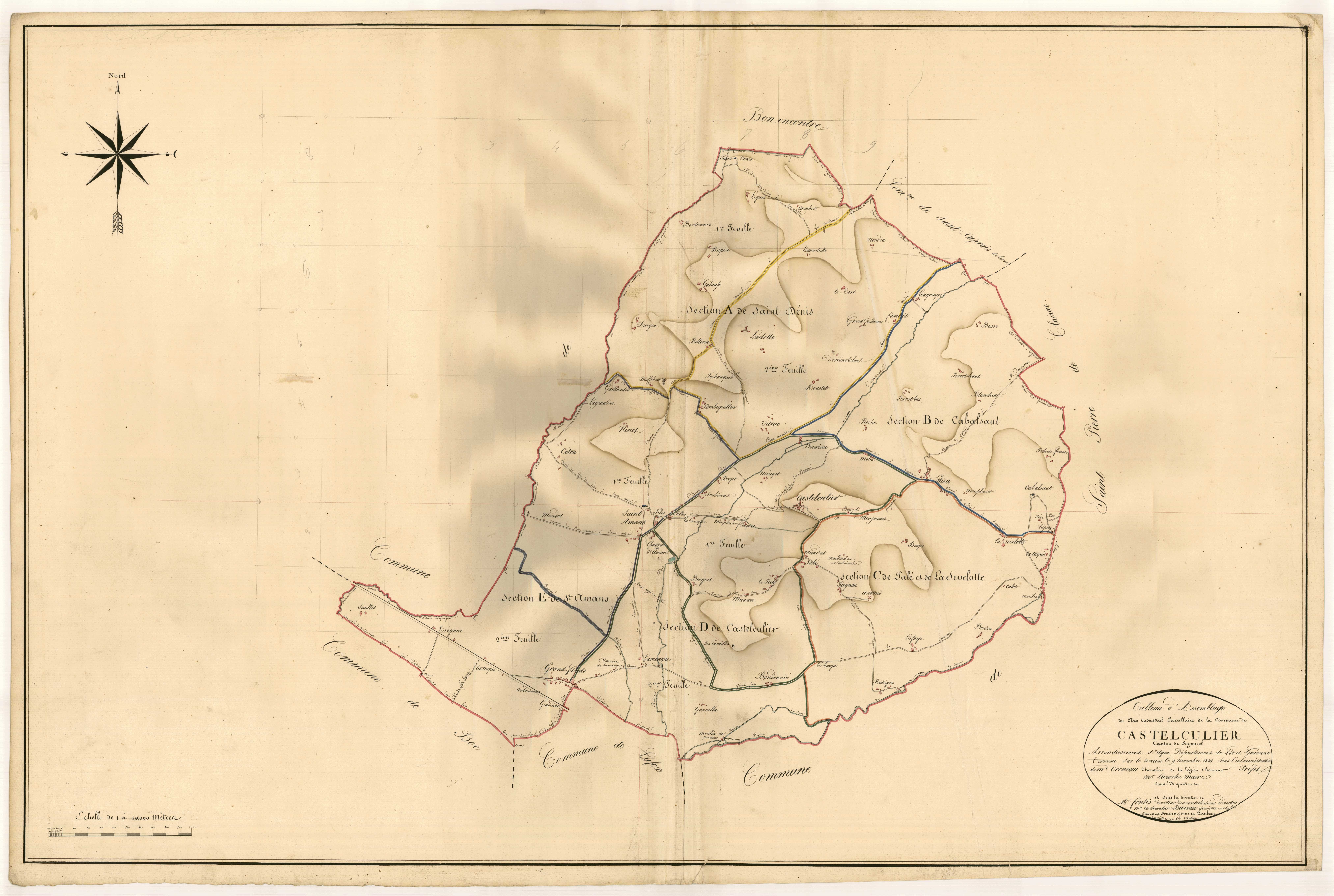 Plan napoléonien, atlas-TA, Castelculier