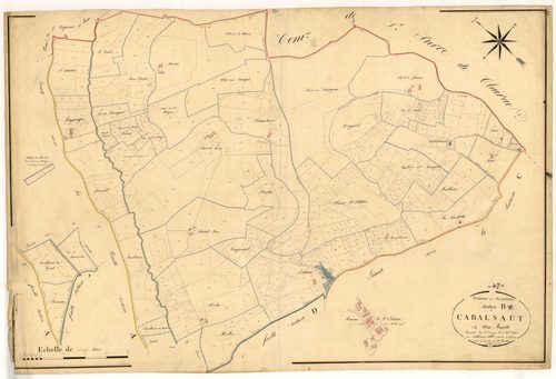 Plan napoléonien, atlas-B Cabalsaut, Castelculier