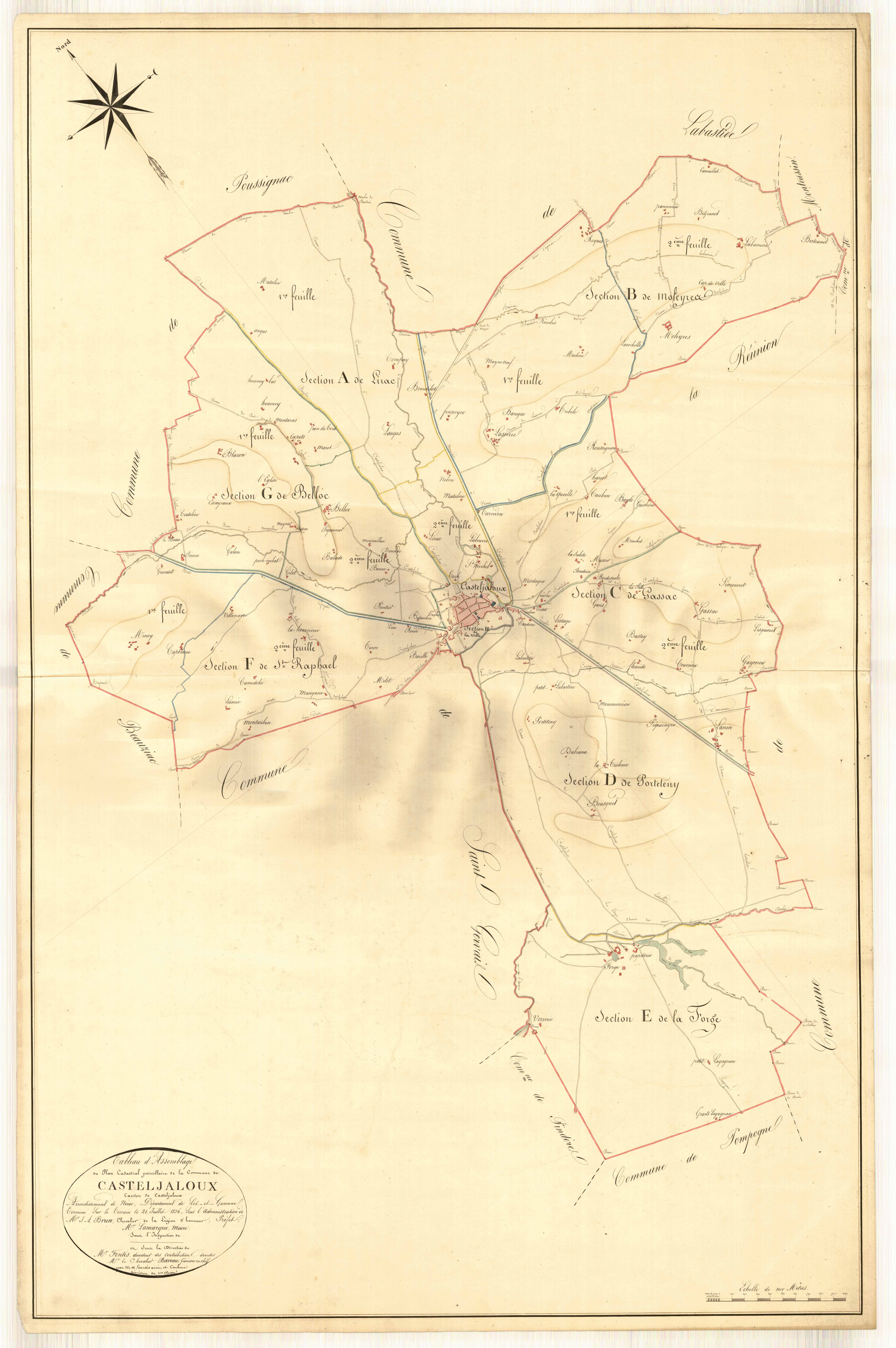 Plan napoléonien, atlas-TA, Casteljaloux