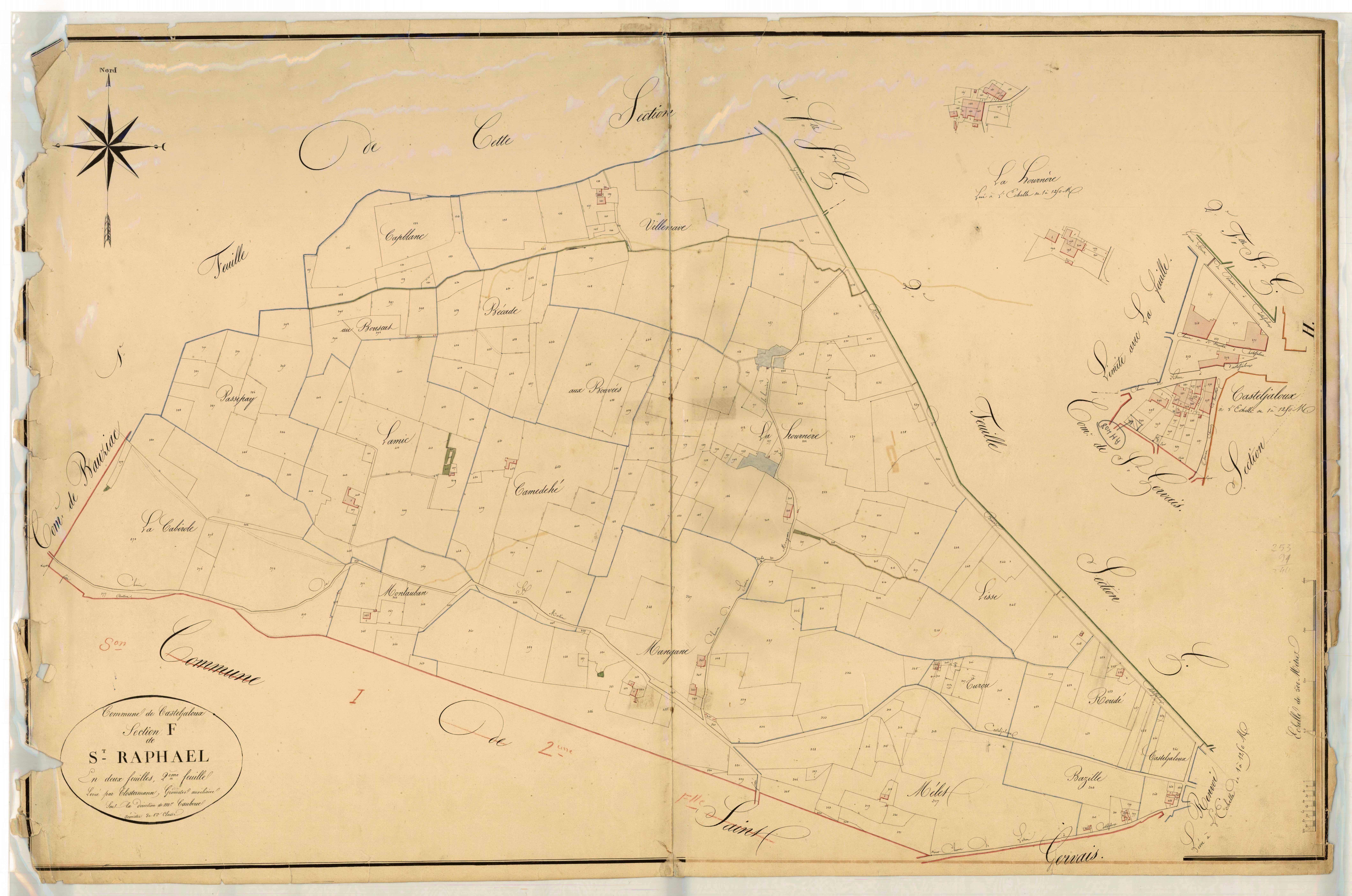 Plan napoléonien, atlas-F2 Saint-Raphaël, Casteljaloux