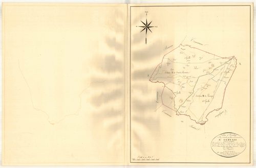 Plan napoléonien, atlas-TA, Saint-Gervais (voir Casteljaloux)