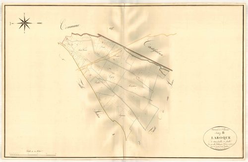 Plan napoléonien, atlas-B1 Laroque, Saint-Gervais (voir Casteljaloux)