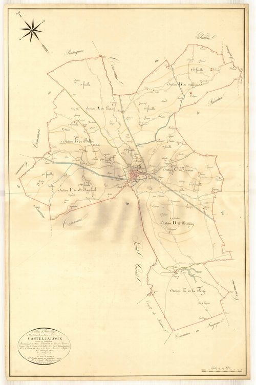 Plan napoléonien, atlas-TA, Casteljaloux