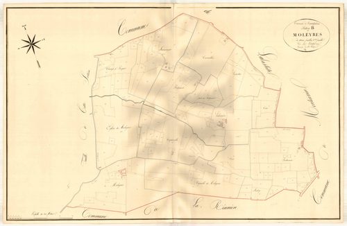 Plan napoléonien, atlas-B2 Moleyres, Casteljaloux
