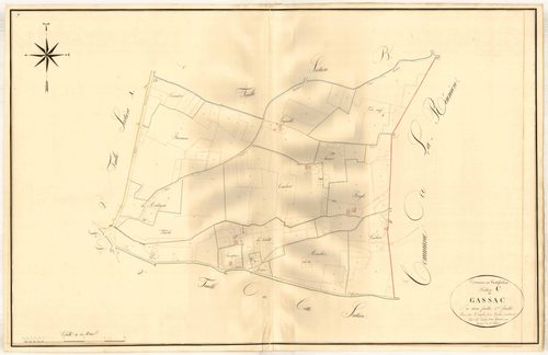 Plan napoléonien, atlas-C1 Gassac, Casteljaloux