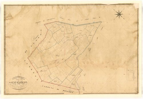 Plan napoléonien, feuille préparatoire-F1 Saint-Raphael, Casteljaloux