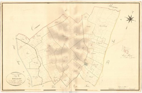 Plan napoléonien, atlas-G1 Belloc, Casteljaloux