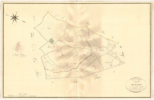 Plan napoléonien, atlas-G2 Belloc, Casteljaloux