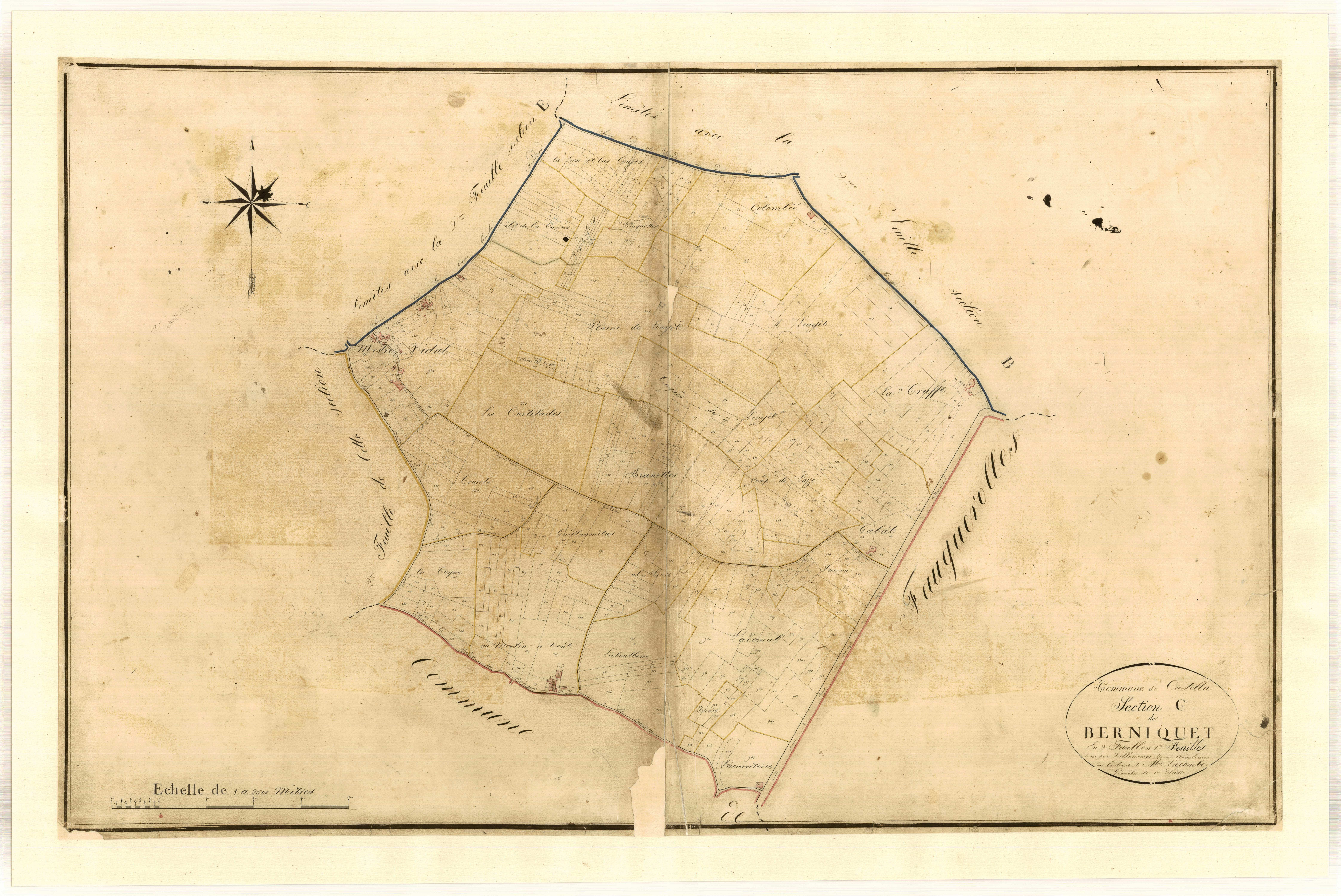Plan napoléonien-C1 Berniquet, Castella