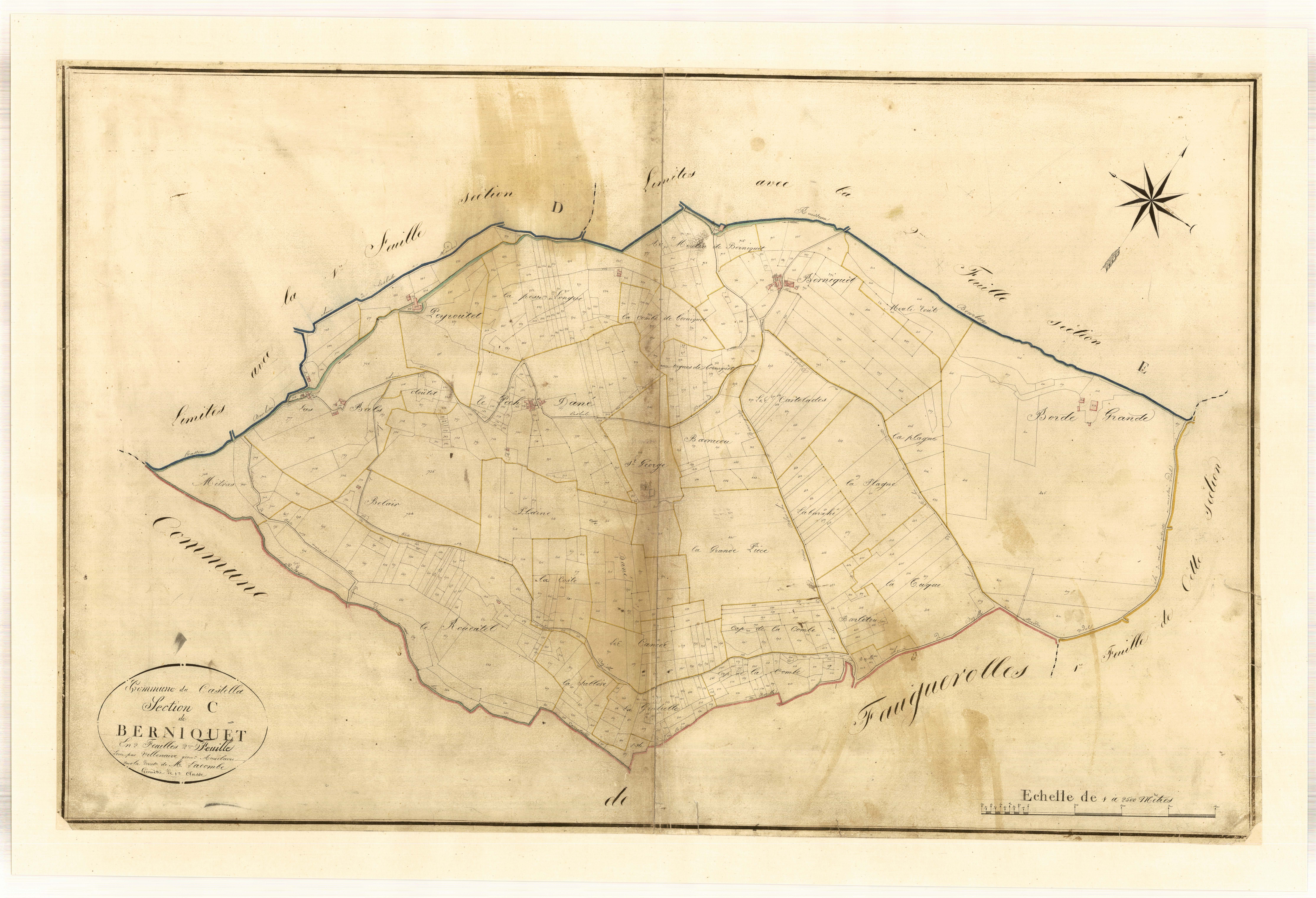 Plan napoléonien-C2 Berniquet, Castella