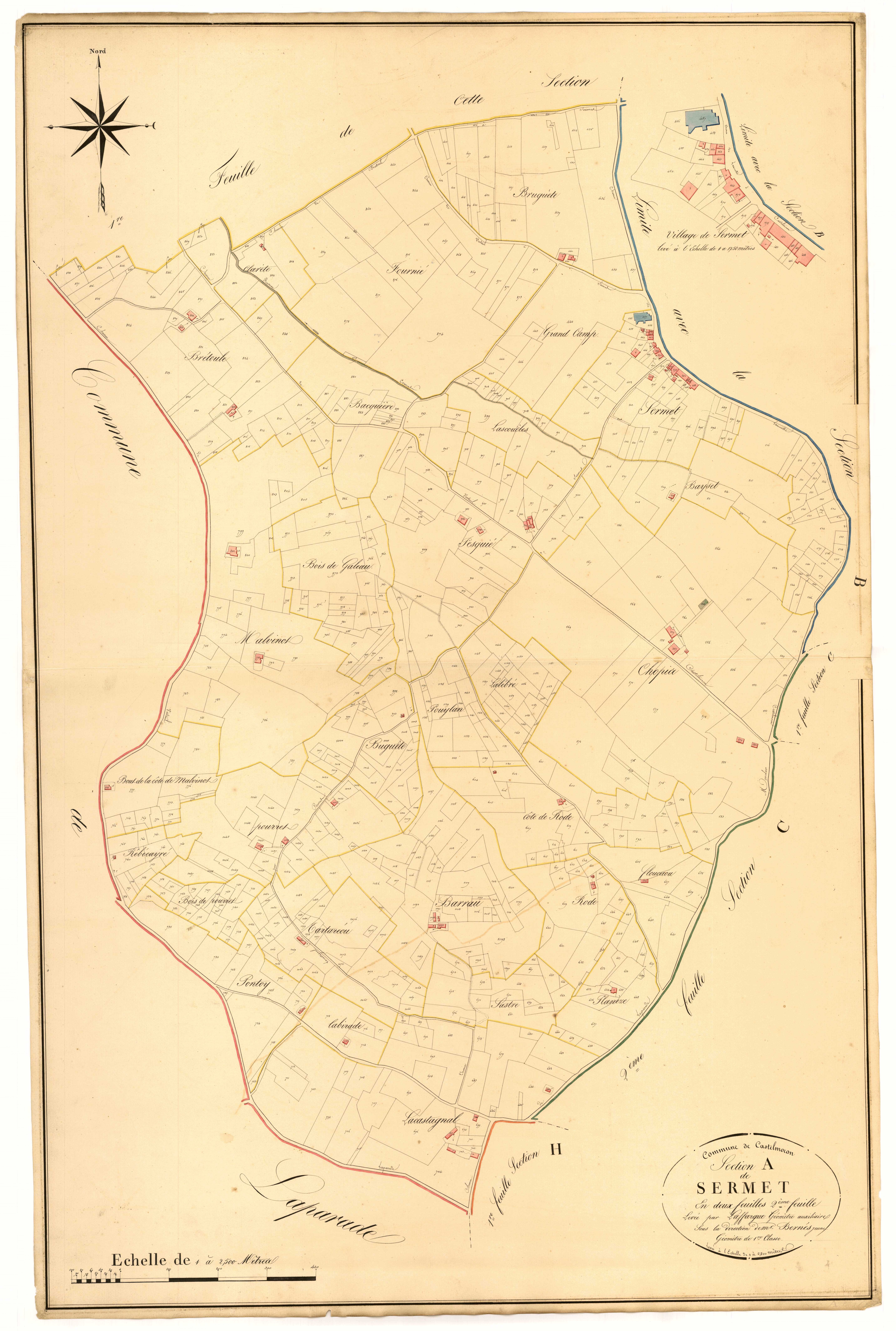 Plan napoléonien, atlas-A2 Sermet, Castelmoron-sur-Lot