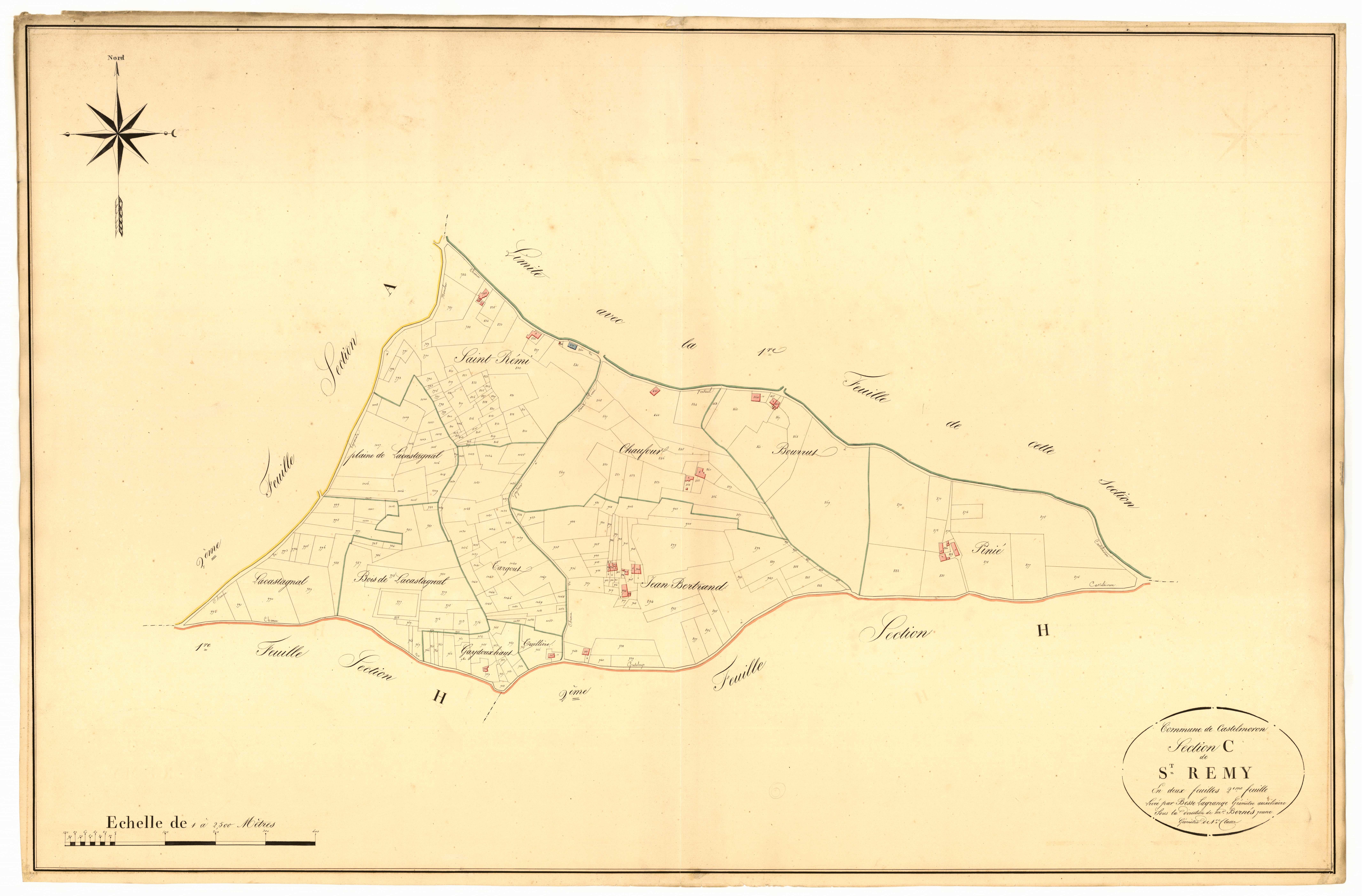 Plan napoléonien, atlas-C2 Saint-Rémy, Castelmoron-sur-Lot