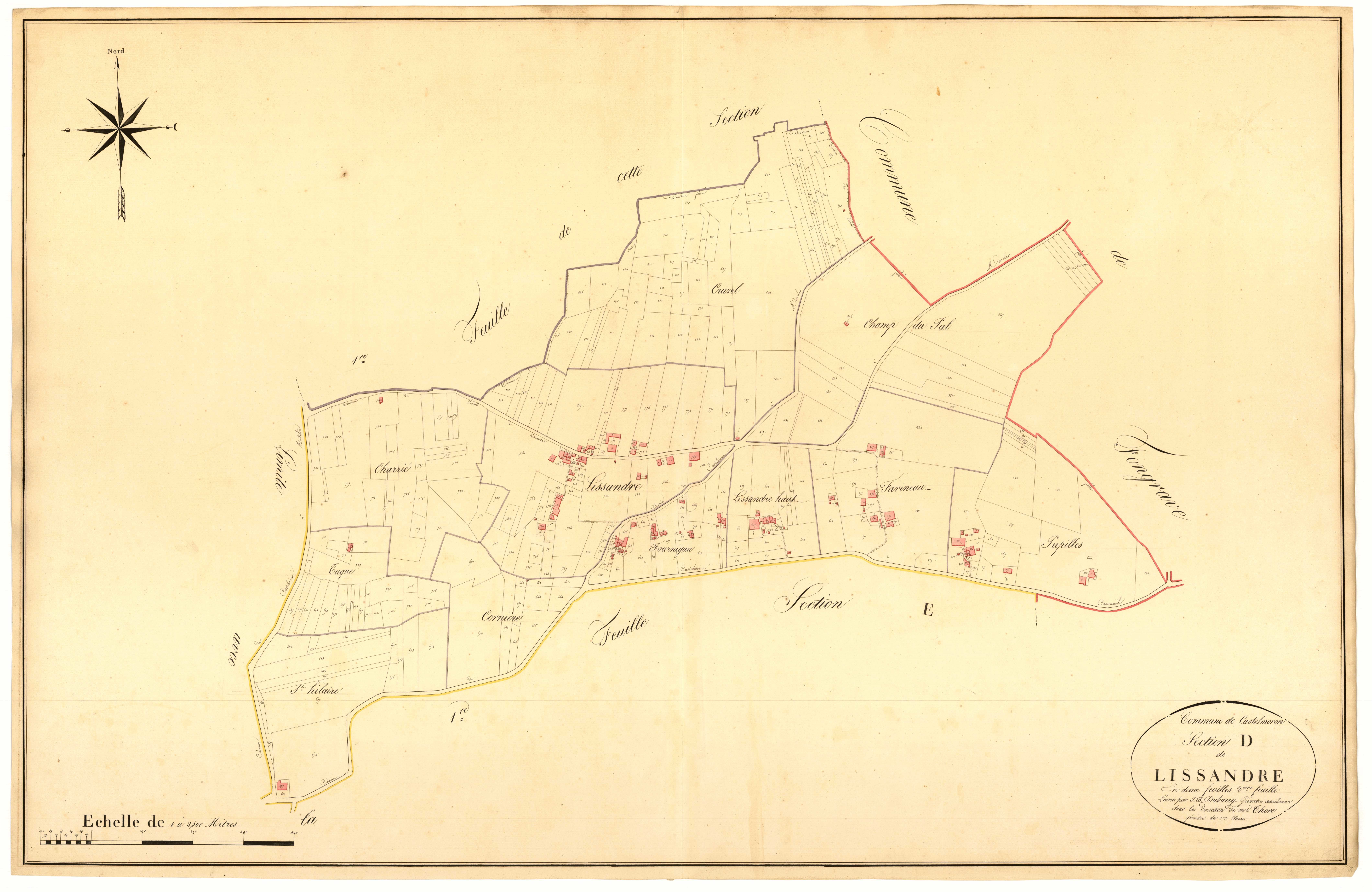 Plan napoléonien, atlas-D2 Lissandre, Castelmoron-sur-Lot