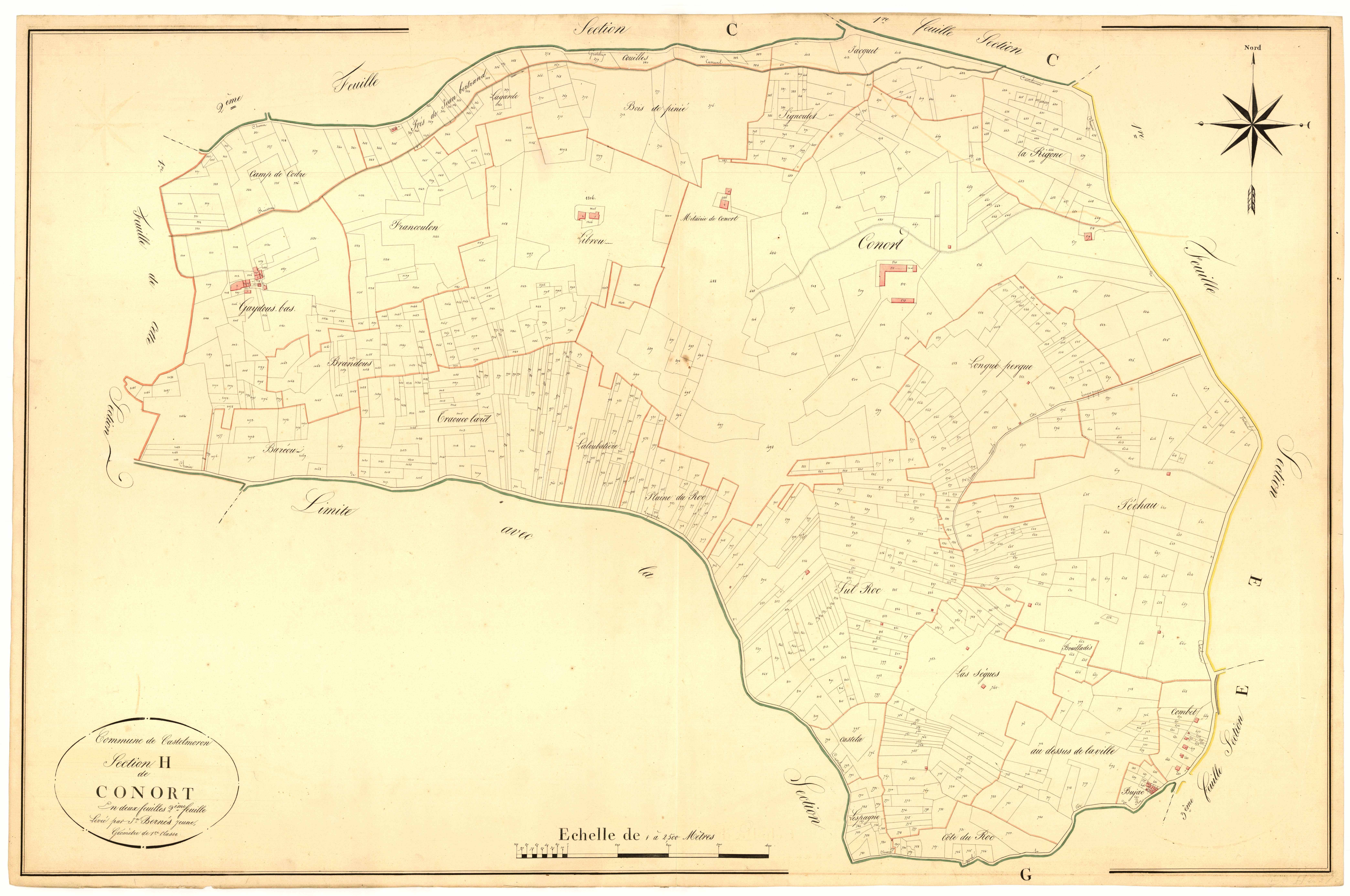 Plan napoléonien, atlas-H2 Conort, Castelmoron-sur-Lot