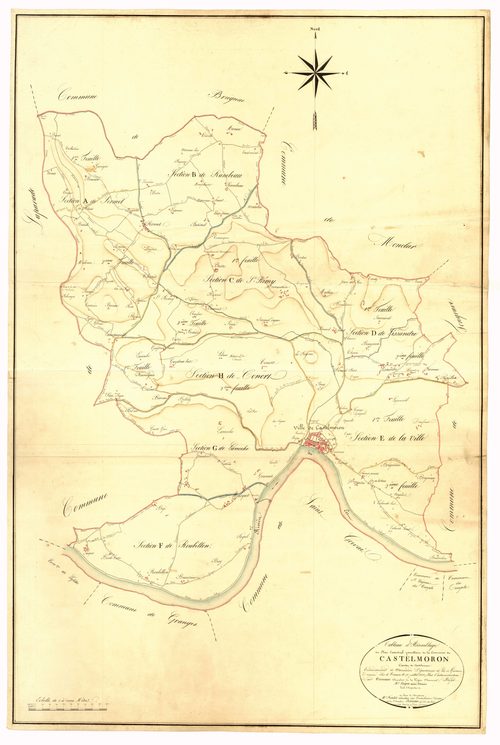 Plan napoléonien, atlas-TA, Castelmoron-sur-Lot