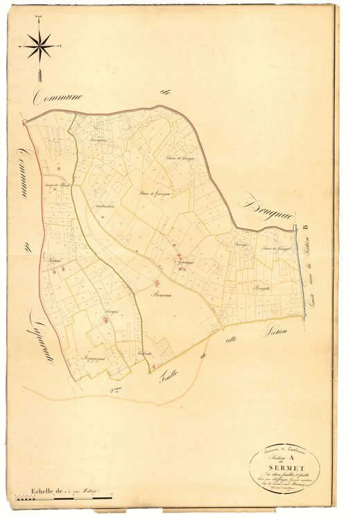Plan napoléonien, atlas-A1 Sermet, Castelmoron-sur-Lot