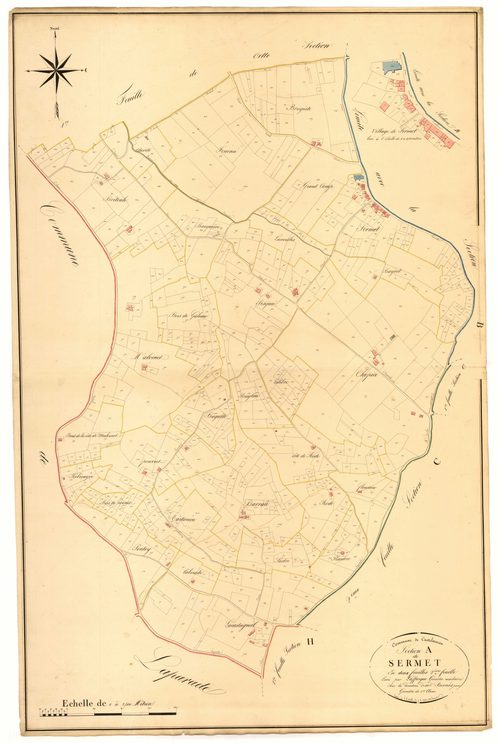 Plan napoléonien, atlas-A2 Sermet, Castelmoron-sur-Lot