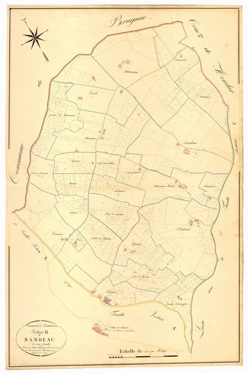 Plan napoléonien, atlas-B Rambeau, Castelmoron-sur-Lot