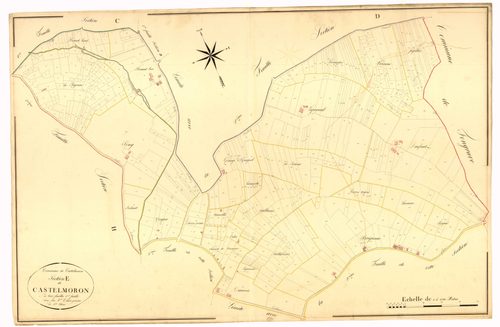 Plan napoléonien, atlas-E1 Castelmoron, Castelmoron-sur-Lot