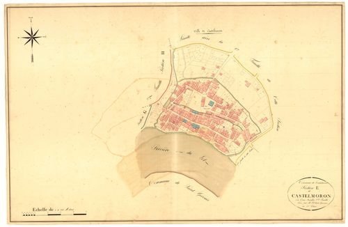 Plan napoléonien, atlas-E3 Castelmoron, Castelmoron-sur-Lot