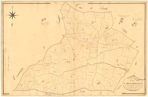 Plan napoléonien, atlas-A2 Cailladelles, Castelnaud-de-Gratecambe