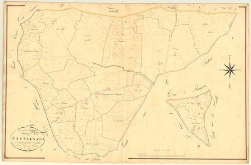 Plan napoléonien, atlas-F1 Castelnaud, Castelnaud-de-Gratecambe