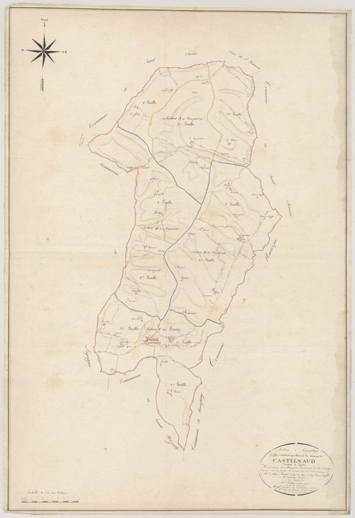 Plan napoléonien, atlas-TA, Castelnau-sur-Gupie