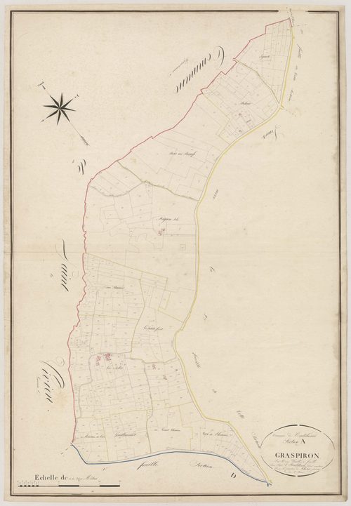 Plan napoléonien, atlas-A1 Graspiron, Castelnau-sur-Gupie