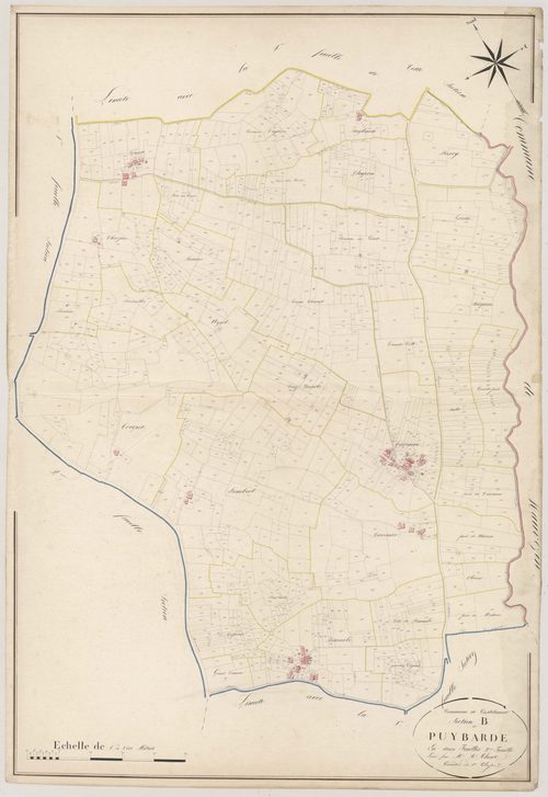 Plan napoléonien, atlas-B2 Puybarde, Castelnau-sur-Gupie