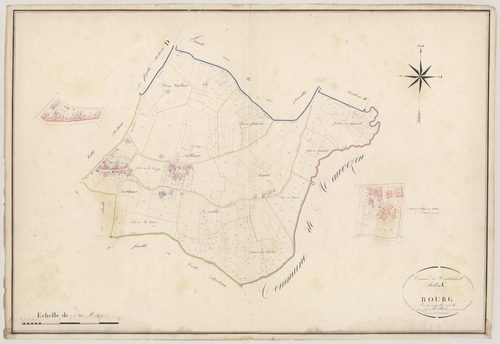 Plan napoléonien, atlas-C1 Bourg, Castelnau-sur-Gupie
