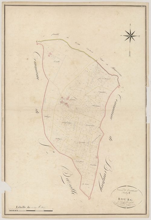 Plan napoléonien, atlas-C2 Bourg, Castelnau-sur-Gupie