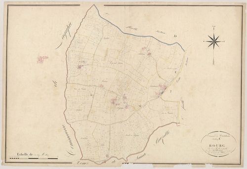 Plan napoléonien, atlas-C3 Bourg, Castelnau-sur-Gupie
