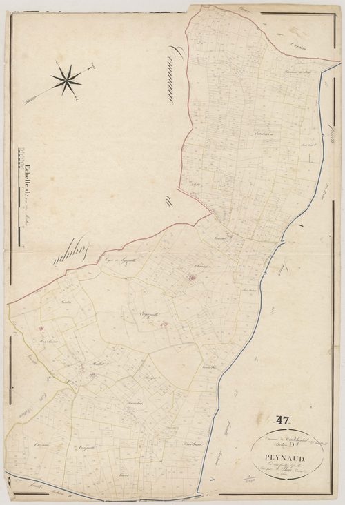 Plan napoléonien, atlas-D1 Peynaud, Castelnau-sur-Gupie
