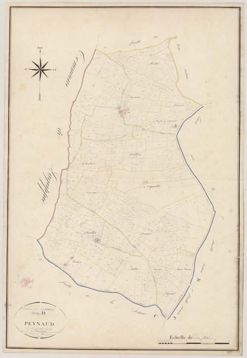 Plan napoléonien, atlas-D2 Peynaud, Castelnau-sur-Gupie