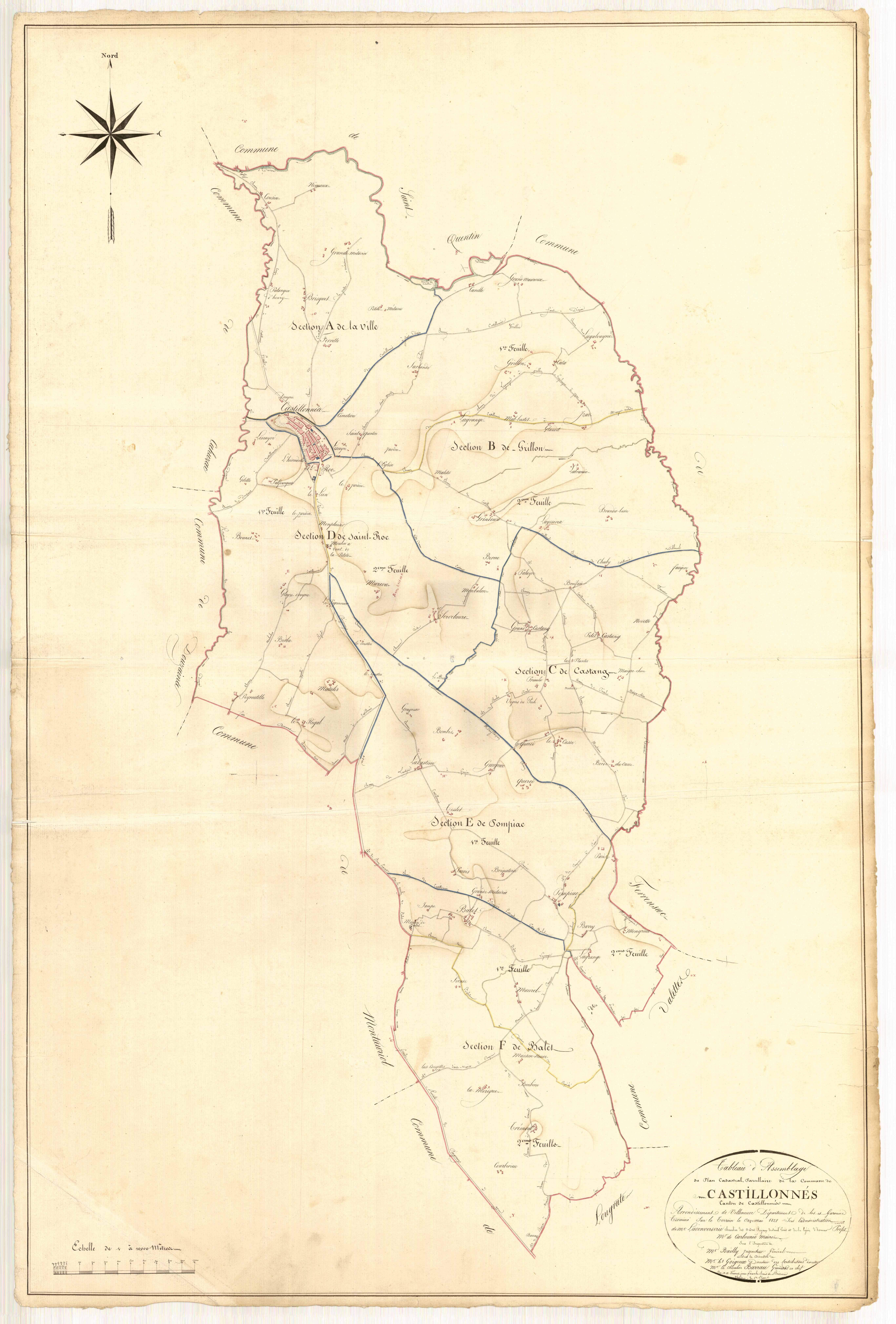 Plan napoléonien, atlas-TA, Castillonnès