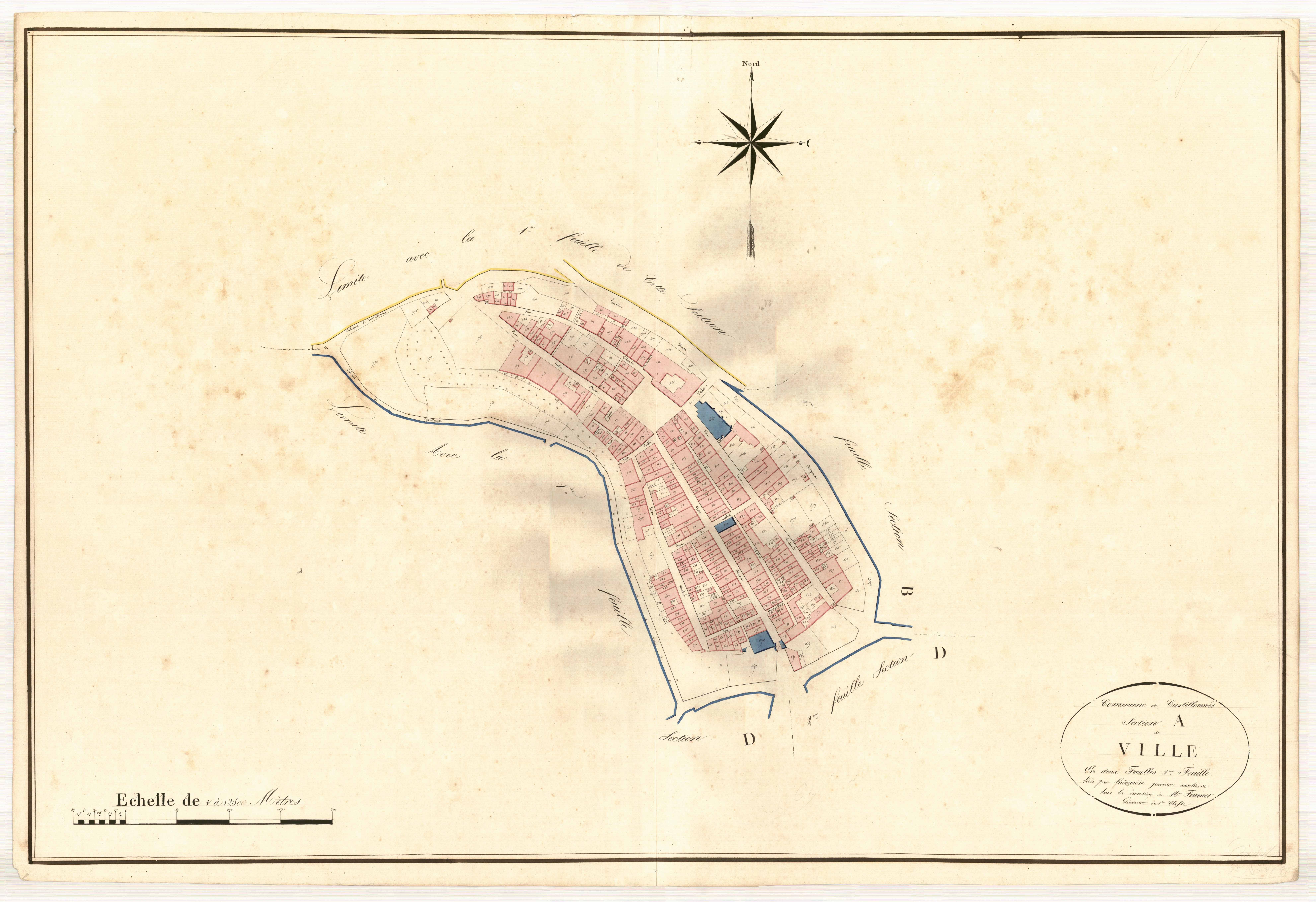 Plan napoléonien, atlas-A2 La Ville, Castillonnès