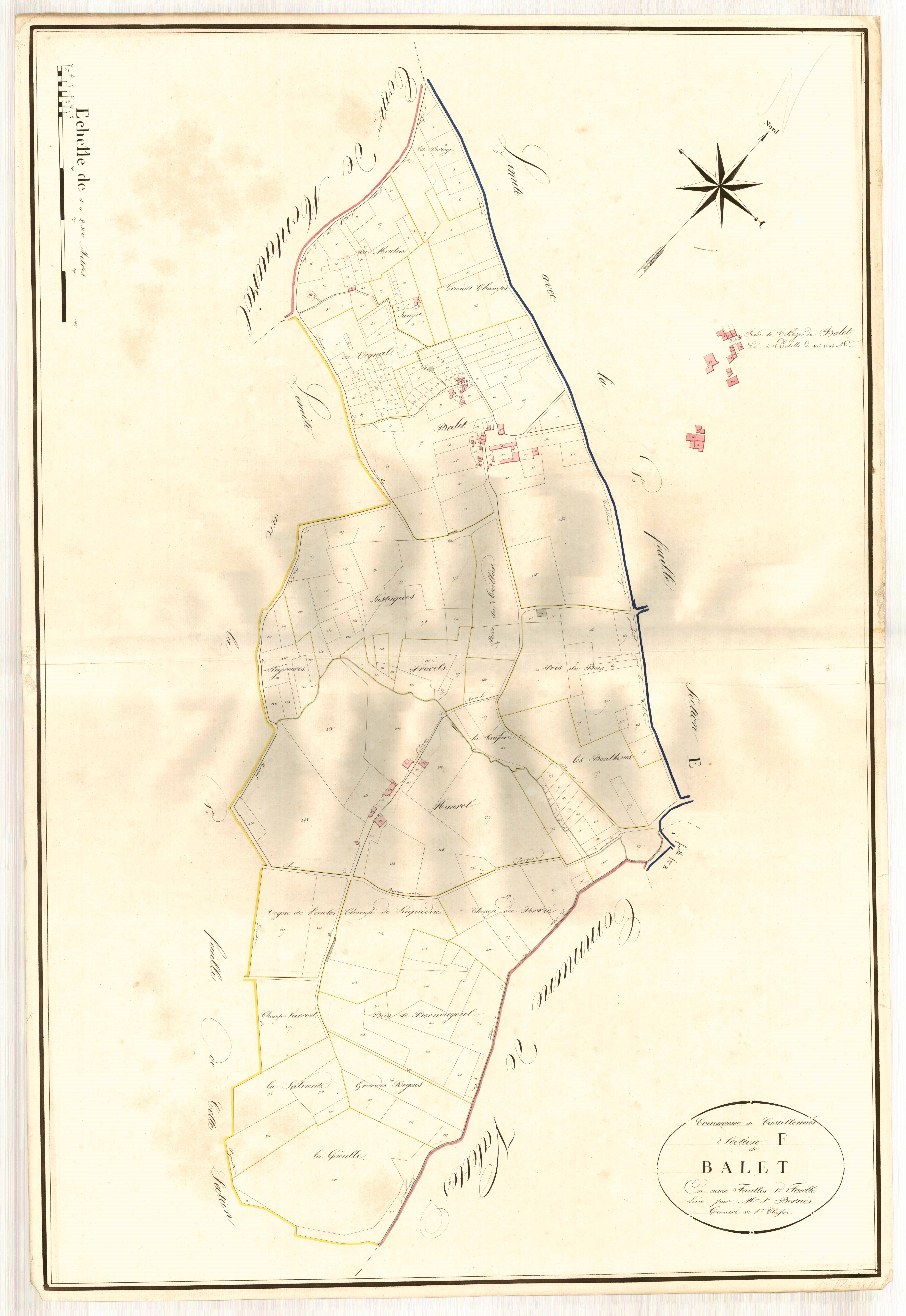 Plan napoléonien, atlas-F1 Balet, Castillonnès