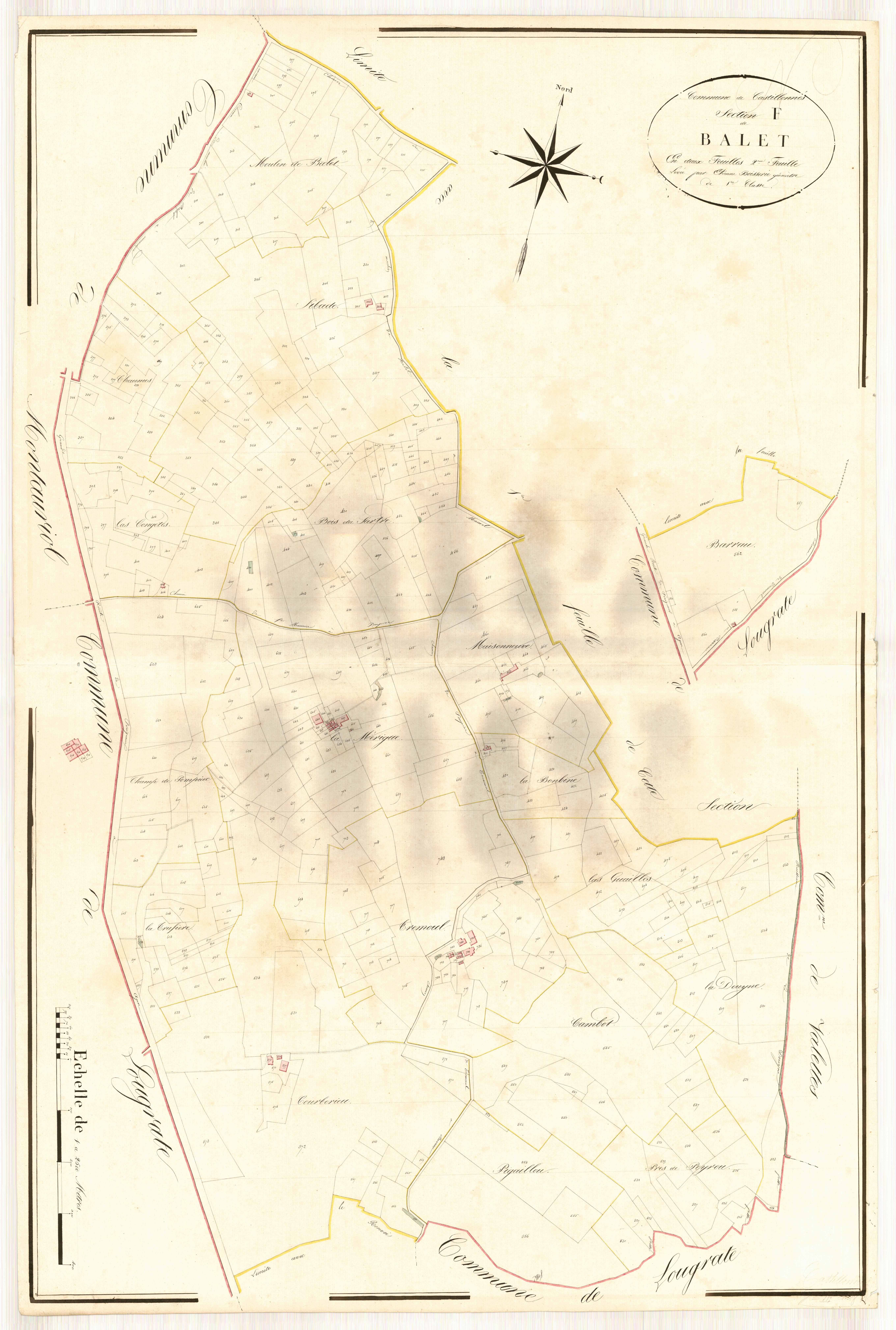 Plan napoléonien, atlas-F2 Balet, Castillonnès