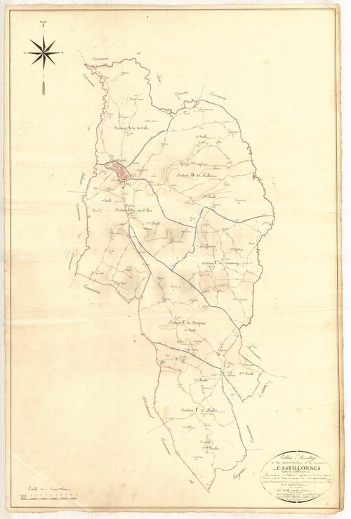 Plan napoléonien, atlas-TA, Castillonnès