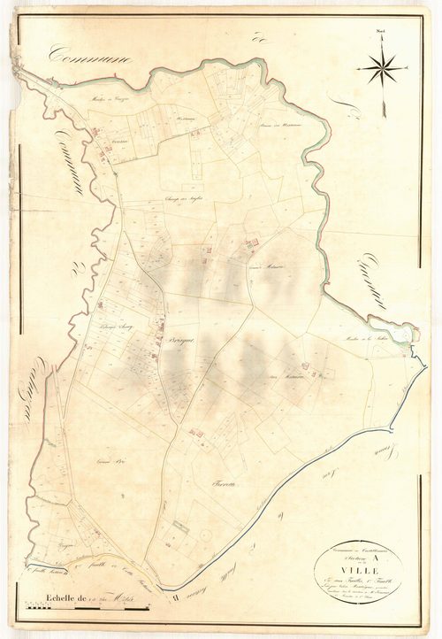 Plan napoléonien, atlas-A1 La Ville, Castillonnès