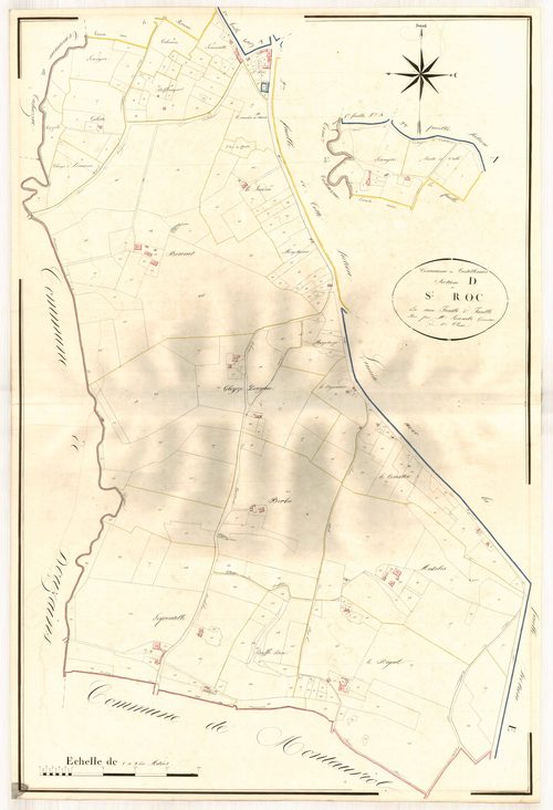 Plan napoléonien, atlas-D1 Saint-Roc, Castillonnès