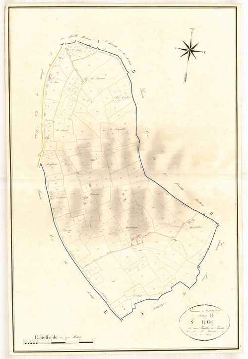 Plan napoléonien, atlas-D2 Saint-Roc, Castillonnès